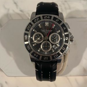 Like New!! Authentic Carl Bucherer Patravi Chronograph GMT mens watch